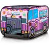 ArtCreativity Police Car Tent with Carry Bag, Pop Up Indoor Truck for Kids, Police Officer Outdoor Playhouse, Flat-Folding Kids Play Tent for Interactive Fun, Compact Storage Vehicle Toy(Ice Cream Truck)