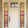 ArtCreativity Hawaiian Luau Party Decorations – Set of 2 Banners – 6 x 1 Feet – Tropical Party Decorations with Colorful Tiki Faces – Luau Tiki Themed Birthday Party Decor for Indoors and Outdoors