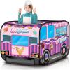 ArtCreativity Police Car Tent with Carry Bag, Pop Up Indoor Truck for Kids, Police Officer Outdoor Playhouse, Flat-Folding Kids Play Tent for Interactive Fun, Compact Storage Vehicle Toy(Ice Cream Truck)