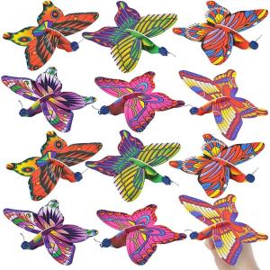 ArtCreativity Foam Butterfly Gliders for Kids, Set of 12, Kids’ Flying Toys in Assorted Designs, Outdoor Toys for Boys and Girls, Princess Party Favors, Goody Bag Fillers, Classroom Teacher Rewards