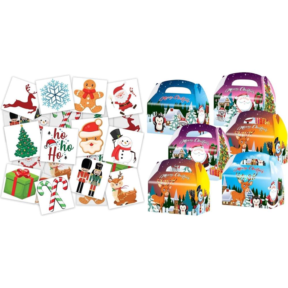 imageXmas Kids Tattoos ampamp Xmas Treat Boxes