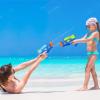 ArtCreativity Water Blasters, Set of 2, Water Squirt Guns for Kids in Vibrant Colors, Futuristic Water Shooting Pistols, Toys for Swimming Pool, Beach and Outdoor Summer Fun