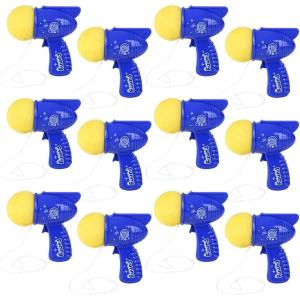 ArtCreativity Mini Space Ball Blasters, Pack of 12, 3 Inch Foam Ball Toy Launchers, Birthday Party Favors, Goodie Bag Fillers, Carnival Prize for Kids