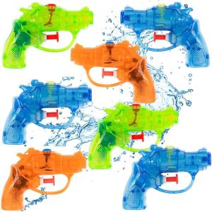 ArtCreativity Mini Water Squirters for Kids, Set of 12, 3.5 Inch Blaster Toys for Swimming Pool, Beach, and Outdoor Summer Fun, Cool Birthday Party Favors for Boys and Girls