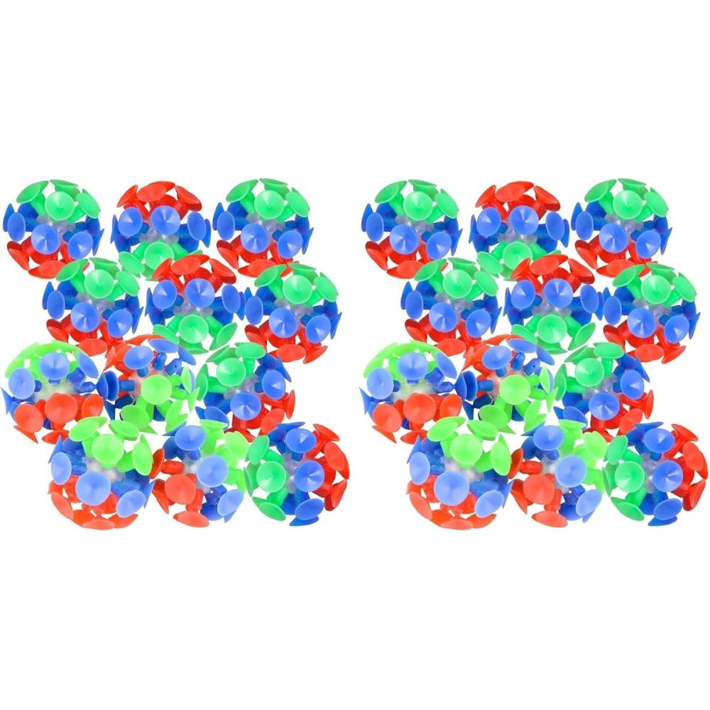 imageArtCreativity Suction Cup Ball Toys for Kids Set of 12 Toss Sticky Balls with Mini Suction Cups Tossing Toys for Indoor and Outdoor Play Fun Birthday Party Favors for Boys and GirlsSmall Pack of 2