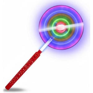 ArtCreativity Light Up Spinning Wand, 15-Inch LED Spinner Toy for Kids, Batteries Included, Fun Spinning Light Up Toy for Boys and Girls, Great Party Favor, Gift, or Carnival Prize – Colors May Vary