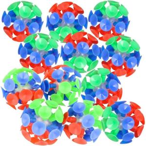 ArtCreativity Suction Cup Ball Toys for Kids, Set of 12, Toss Sticky Balls with Mini Suction Cups, Tossing Toys for Indoor and Outdoor Play, Fun Birthday Party Favors for Boys and Girls(Small)