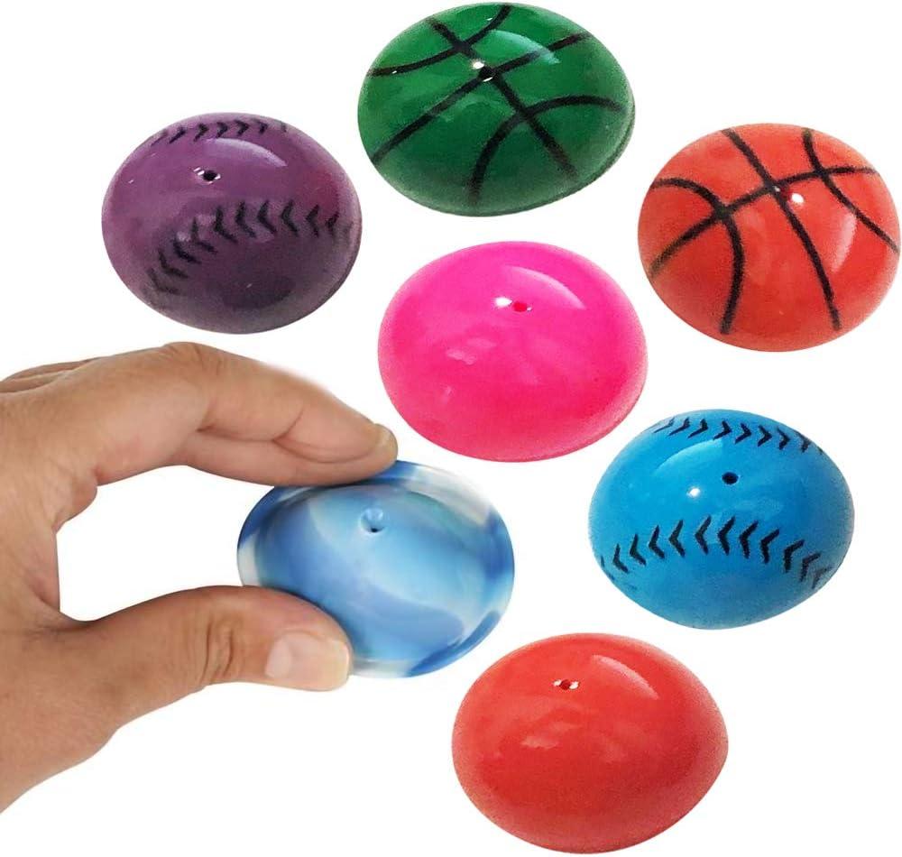imageArtCreativity 125 Inch Rubber Poppers Mix for Kids Bulk Pack of 72 PopUp Half Ball Toys Fun Assorted Designs and Colors Old School Retro 90s Toys Birthday Party Favors and Treat Bag Fillers