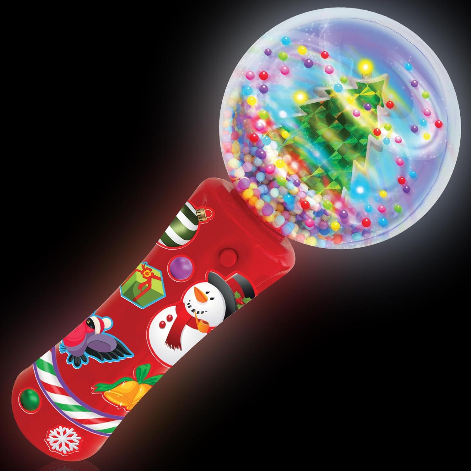 imageArtCreativity Christmas Tree Light Up Spinner Wand for Kids 75 Inch Light Up Spinner Wand LED Holiday Spinning Toy with Batteries Included Christmas Sensory Toys for Kids with Autism