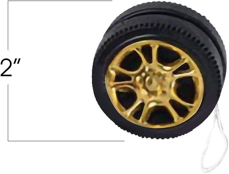 imageArtCreativity Mini Designer Wheel Yoyos for Kids Pack of 12 Plastic YoYo Toys in Assorted Colors Birthday Party Favors Goodie Bag Fillers Holiday Stocking Stuffers Classroom Prizes