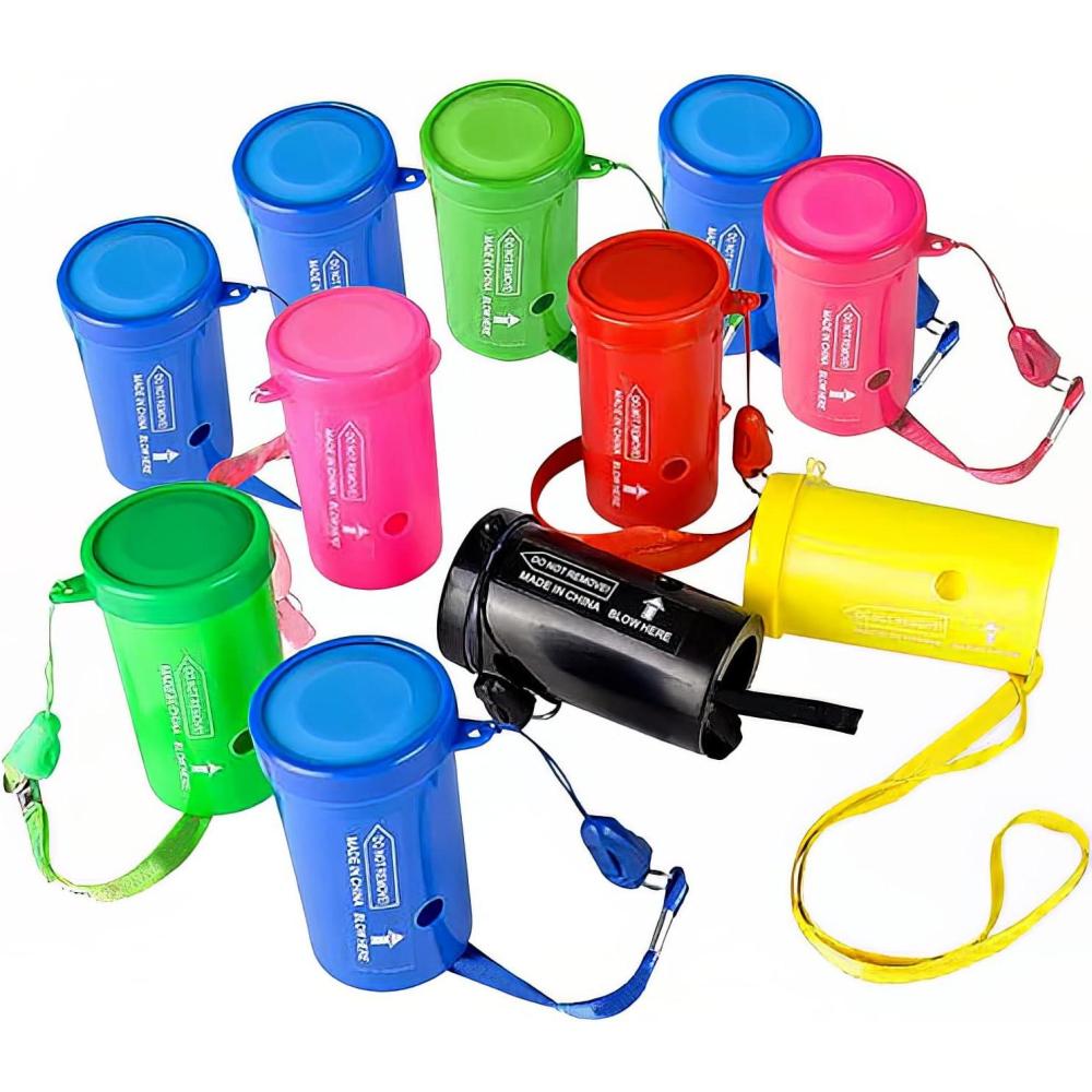 imageArtCreativity 3 Inch Mini Air Horns  Pack of 12 Football Noise Makers  Noisemakers for Sporting Events Parties Celebrations Fun Birthday Party Favors and Goodie Bag Fillers for Kids ampamp Adults