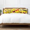 ArtCreativity 11 Inch Assorted Emoticon Pillows, Pack of 6, Soft Plush Yellow Smile Face Cushions, Fun Decorative Pillows for Bedroom, Living Room, Office, Emoticon Party Favors for Kids