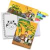 ArtCreativity 12 Pack Zoo Animal Mini Coloring Books for Kids with 12 Crayon Packs – Jungle Safari Party Favors, Wild One Birthday goodie bags stuffers, Classroom Prizes, Activity Set for Toddlers