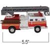 ArtCreativity 5.5 Inch Fire Truck Toys – Set of 2 – Pull Back Firetruck Toys 3-5 Years Old Boys and Girls – Includes Metal Ladder Truck and Fire Engine – Best Birthday Gift for Toddlers and Kids