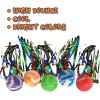ArtCreativity Comet Balls, Bulk Set of 20, Bouncy Super Balls with Colorful Streamers, Birthday Party Favors for Kids, Goodie Bag Fillers, Fun Assorted Colors