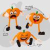 ArtCreativity Halloween Pumpkin Bendable Toys – 12 Pack – 3.75 Inch Figures with Bendable Limbs, 6 Goofy Facial Expressions – Halloween Non-Candy Trick or Treat Supplies – Thanksgiving Party Favors