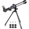 ArtCreativity Kids Telescope for Beginners with Tripod Stand & 3 Eyepieces (20x, 30x, 40x) | Educational Astronomy Toy, STEM Science Learning Gift & Birthday Present for Boys & Girls Ages 3+