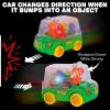 ArtCreativity Light Up Dinosaur Car – Bump and Go Toy Car with Moving Gears, Music, Flashing LED’s, and Engine Sounds – Toy Car for Toddlers 3 and Up – Autism Sensory Gifts for Boys 5 6