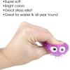 ArtCreativity Mini Puffer Owls, Set of 24, Owl Surprise Toys for Filling Easter Eggs, Easter Party Favors, Egg Hunt Supplies, Stress Relief Toys for Kids, Assorted Neon Colors