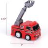 ArtCreativity Mini Pullback Fire Truck Toys (Bulk Pack of 24) Firefighter Birthday Party Supplies, Firetruck and Fireman Party Favors, Goodie Bag Fillers for Kids Ages 3+