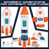 ArtCreativity Rocket Space Toys for Kids 3 4 5 6 7, with Planet Projection, Rocket Ship Toys for Toddlers with Lights and Sounds, Space Shuttle Toy with Mist Spray, Rovers, Astronaut Toy for Boys