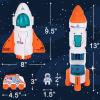 ArtCreativity Rocket Space Toys for Kids 3 4 5 6 7, with Planet Projection, Rocket Ship Toys for Toddlers with Lights and Sounds, Space Shuttle Toy with Mist Spray, Rovers, Astronaut Toy for Boys
