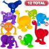 ArtCreativity Suction Cup Bath Toys for Toddlers – Set of 12 Suction Cup Toys – Mold Free Bath Toys in Assorted Colors and Shapes – Suction Toys for Toddlers – Cool Creatures for Baththub Play