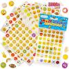 ArtCreativity 3000+ Emoticon Stickers for Kids, Includes 12 Packs with 72 Sticker Sheets, Emoticon Sticker Set for Teacher Classroom Rewards, Art Supplies, Kids Party Favors, Goodie Bag Fillers