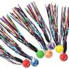 ArtCreativity Comet Balls, Bulk Set of 20, Bouncy Super Balls with Colorful Streamers, Birthday Party Favors for Kids, Goodie Bag Fillers, Fun Assorted Colors