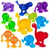 ArtCreativity Suction Cup Bath Toys for Toddlers – Set of 12 Suction Cup Toys – Mold Free Bath Toys in Assorted Colors and Shapes – Suction Toys for Toddlers – Cool Creatures for Baththub Play