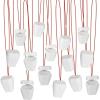 ArtCreativity Tooth Saver Necklaces (Set of 144) White Teeth Containers, Tooth Holders For Boys & Girls, Dentist Office Giveaways For Kids, Theme Party Supplies, Unique Goodie Bag Fillers