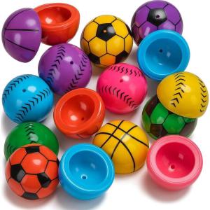 ArtCreativity 1.25 Inch Vinyl Sport Ball Poppers – Pack of 24 – Assorted Colors – Awesome Pop Up Toy-Ideal Impulse Item – Great Small Game Prize, Party Favor and Gift Idea for Boys & Girls Ages 3+