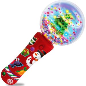 ArtCreativity Christmas Tree Light Up Spinner Wand for Kids – 7.5 Inch Light Up Spinner Wand – LED Holiday Spinning Toy with Batteries Included – Christmas Sensory Toys for Kids with Autism