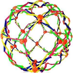 ArtCreativity Expandable Breathing Ball (2 Pack), Hoberman Sphere from 6″-12″ for Kids & Adults, Stress Reliever Fidget Toy for Yoga Anxiety Relaxation Autistic Children, Party Favor for Boys & Girls(1 Pack)
