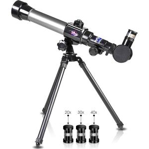 ArtCreativity Kids Telescope for Beginners with Tripod Stand & 3 Eyepieces (20x, 30x, 40x) | Educational Astronomy Toy, STEM Science Learning Gift & Birthday Present for Boys & Girls Ages 3+