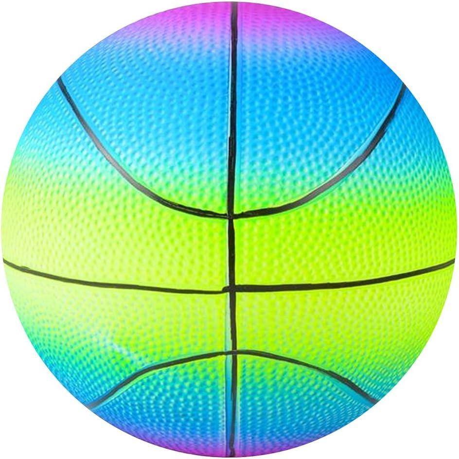 imageArtCreativity Rainbow Basketball for Kids Bouncy 9 Rubber Kick Ball for Backyard Park and Beach Outdoor Fun Beautiful Rainbow Colors Durable Outside Play Toys for Boys and Girls Sold Deflated