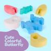ArtCreativity Butterfly Puzzle Sidewalk Chalk for Kids – Fun Easter Basket Filler – Washable Sidewalk Chalk Set with 6 Pieces – Outdoor Chalk in 5 Colors – Creative Outdoor Toys for Boys and Girls