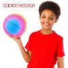 ArtCreativity Rainbow Basketball for Kids, Bouncy 9” Rubber Kick Ball for Backyard, Park, and Beach Outdoor Fun, Beautiful Rainbow Colors, Durable Outside Play Toys for Boys and Girls – Sold Deflated