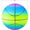 ArtCreativity Rainbow Basketball for Kids, Bouncy 9” Rubber Kick Ball for Backyard, Park, and Beach Outdoor Fun, Beautiful Rainbow Colors, Durable Outside Play Toys for Boys and Girls – Sold Deflated