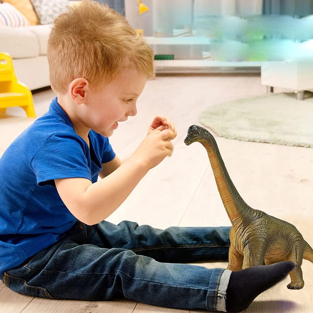 imageArtCreativity Soft Brachiosaurus Dinosaur Toy for Kids Realistic ampamp Soft Touch 15 Inch Dinosaur Figurine Educational Learning Resource Gift and Party Favors