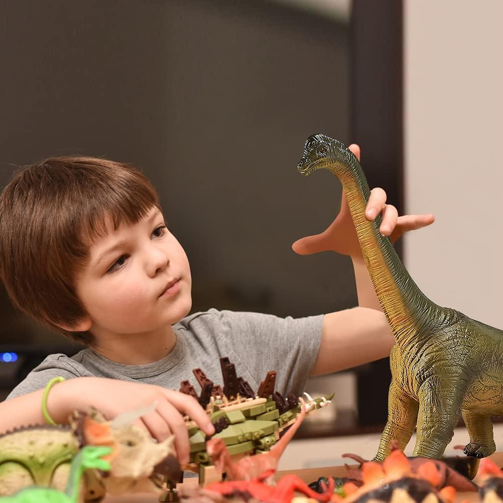 imageArtCreativity Soft Brachiosaurus Dinosaur Toy for Kids Realistic ampamp Soft Touch 15 Inch Dinosaur Figurine Educational Learning Resource Gift and Party Favors