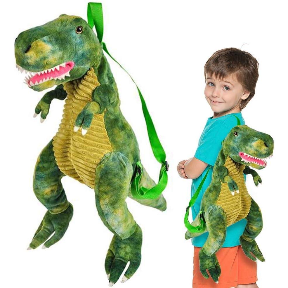 imageArtCreativity Plush TRex Backpack for Kids 1PC Dinosaur Bag for Kids with Adjustable Straps and Zipper Cool Dinosaurs Costume Accessories for Boys and Girls DinosaurGifts for Boys and GirlsTrex