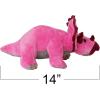 ArtCreativity Cozy Plush Triceratops Dinosaur, Soft and Cuddly Stuffed Animal for Kids, Unique Dinosaur Room Decoration, Great Gift Idea for Boys and Girls
