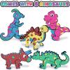 ArtCreativity Dinosaur Crafts for Kids, Dinosaur Activity Art Set – 16 Pieces – 5 Washable Inflatable Dinosaurs Includes 10 Markers and Pump, Arts and Crafts for Kids Ages 4-8