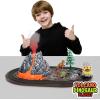 ArtCreativity Dinosaur Playset with Volcano Eruptions, Sounds & Wind-up Truck
