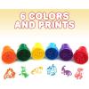 ArtCreativity Dinosaur Stampers for Kids, Pack of 24, Pre-Inked Dino Kids Stamps, Dinosaur Stamp Birthday Gift Party Favors Supplies, Piñata Fillers, Arts n Crafts Teacher Stamps Set