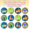 ArtCreativity High Bounce Balls with 3D Dinosaur Inside, Set of 12, Dino High Bounce Balls for Kids, Outdoor Toys for Encouraging Active Play, Dinosaur Party Favors & Pinata Stuffers for Boys & Girls(Dinosaur Assortment 2)