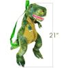 ArtCreativity Plush T-Rex Backpack for Kids, 1PC, Dinosaur Bag for Kids with Adjustable Straps and Zipper, Cool Dinosaurs Costume Accessories for Boys and Girls, DinosaurGifts for Boys and Girls(T-rex)