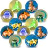 ArtCreativity High Bounce Balls with 3D Dinosaur Inside, Set of 12, Dino High Bounce Balls for Kids, Outdoor Toys for Encouraging Active Play, Dinosaur Party Favors & Pinata Stuffers for Boys & Girls(Dinosaur Assortment 2)