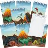 ArtCreativity Mini Dinosaur Notebooks, Pack of 16, Small Spiral Notepads with Dino-Themed Covers, Cute Stationery Supplies for School and Office, Fun Birthday Party Favors, Goodie Bag Fillers for Kids